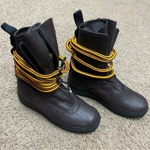 Nike Men Air Force 1 High Sneaker Boot AA1128-204 Beef And Brocolli Pack Sz 8